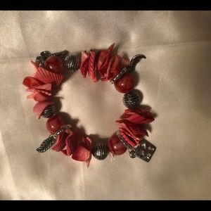 Shell and Bead Charm Bracelet